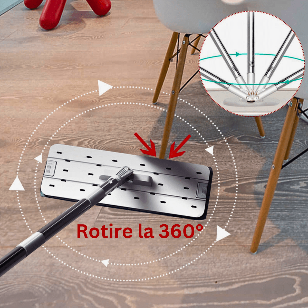 Set Galeata cu Storcator si Mop, 2 Cuve Pentru Spalare si Uscare | Boxely