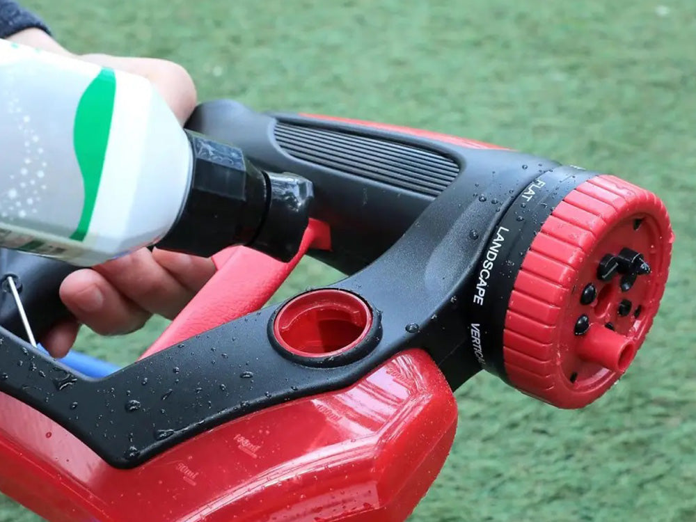 Pistol cu presine, Conectare la furtun
