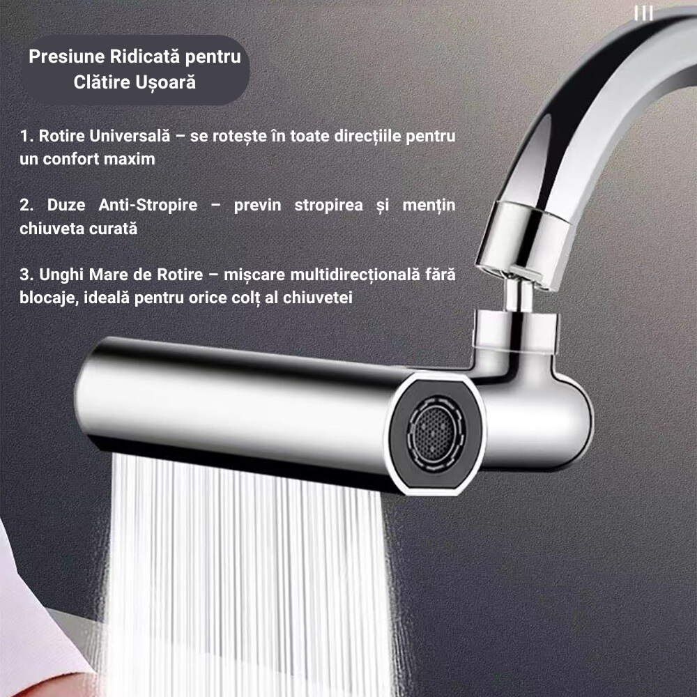 Adaptor universal pentru robinet, 4 in 1