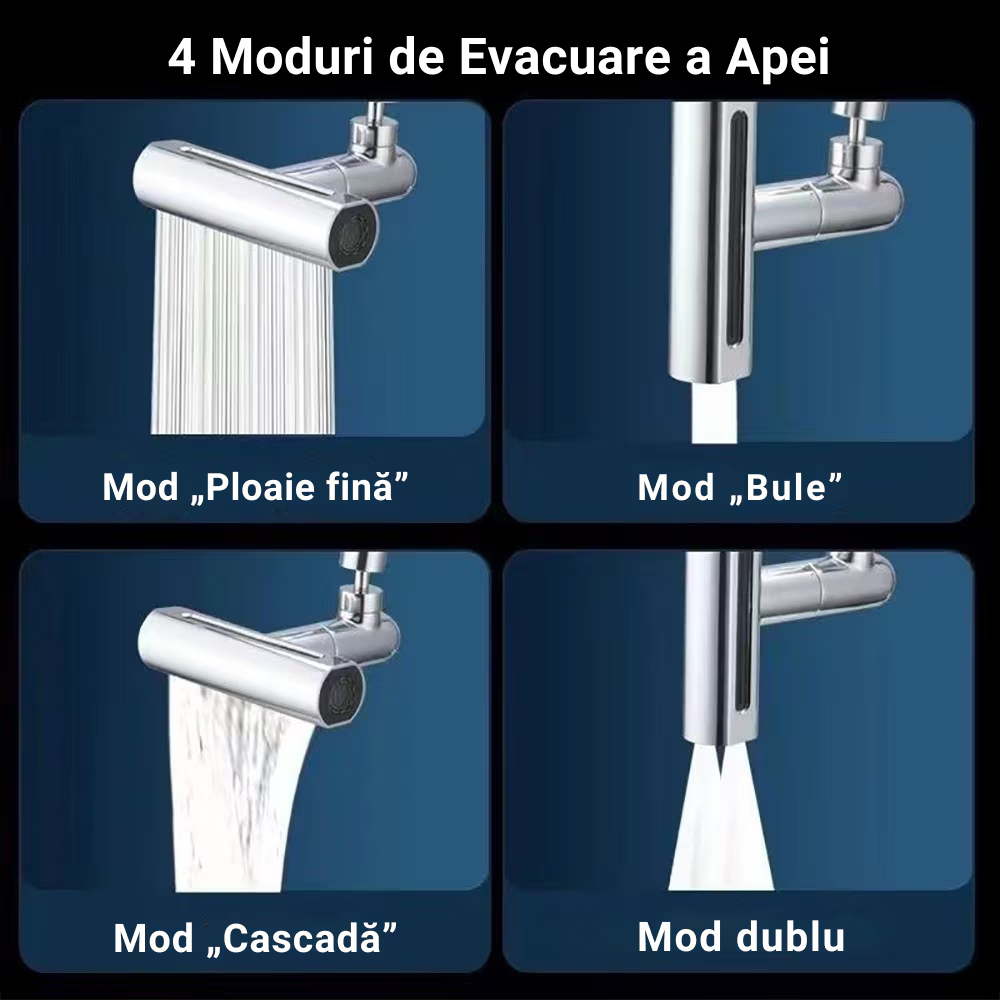 Adaptor universal pentru robinet, 4 in 1