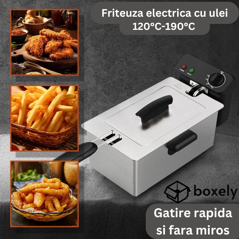 Friteuza Electrica, cu ulei, 4L