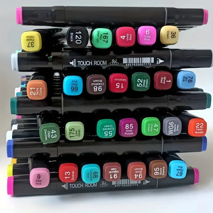 Set 80 de Marker, cu 2 capete diferite