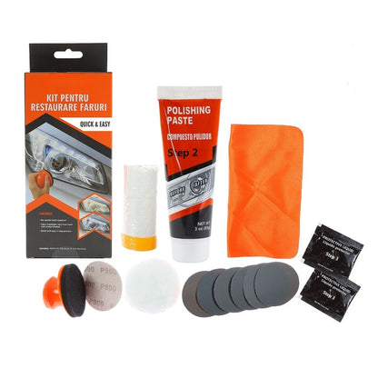 Kit polish pentru restaurarea farurilor