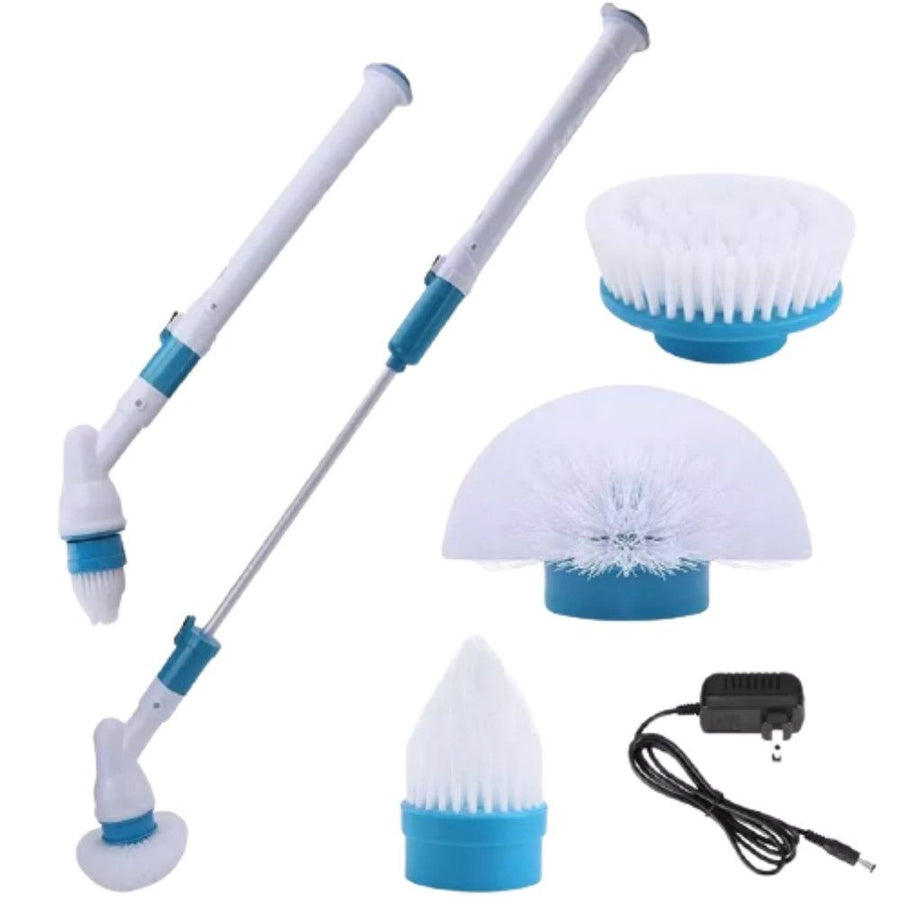 Perie electrică de curățat Hurricane Spin Scrubber, cu mâner extensibil și 3 capete interschimbabile