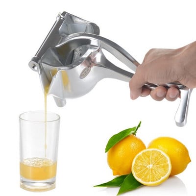 Storcător manual pentru fructe, presă pentru citrice și felii de fructe, cu sită detașabilă și orificiu de turnare