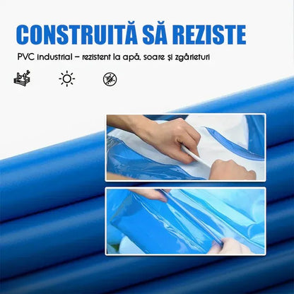 Piscină gonflabilă 200 x 150 cm, pentru copii, multi-utilizare, interior/exterior, ușor de umflat și depozitat