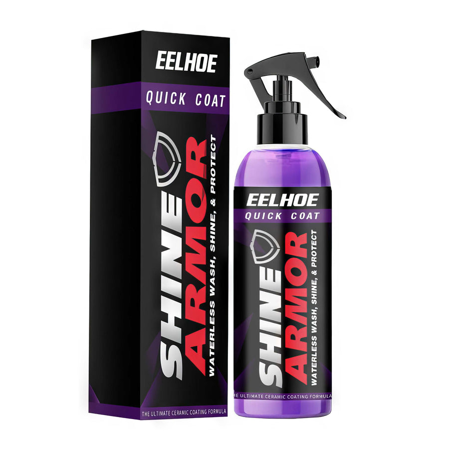 Kit ceară auto Shine Armor Ceramic Wax, soluție pentru curățare, protecție și luciu exterior auto