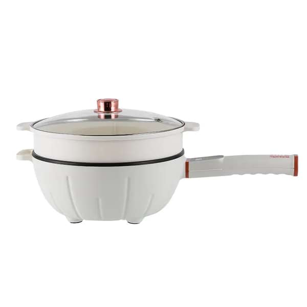 Tigaie electrică inteligentă MIGAS, 1400W, 3L, 26 cm, control digital, timer, temperatură reglabilă până la 220°C