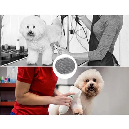Perie 2 în 1 pentru animale, cu uscător 300W, aer cald, pentru câini și pisici