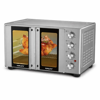 Cuptor electric HALEY 65L, 3000W, convecție, rotisor, timer 120 minute, accesorii incluse