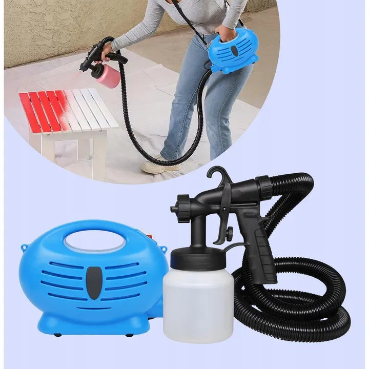 Pistol de vopsit electric PAINTZOOM, aparat pentru vopsit și zugrăvit, rezervor 800 ml, furtun 1.5 m, 650W