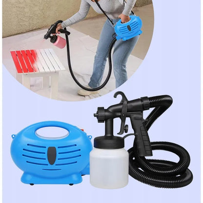 Pistol de vopsit electric PAINTZOOM, aparat pentru vopsit și zugrăvit, rezervor 800 ml, furtun 1.5 m, 650W