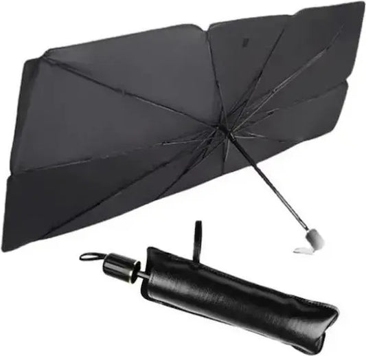 Parasolar parbriz auto pliabil, 135 x 59 cm, protecție solară și termică, reflectare raze UV, negru, universal