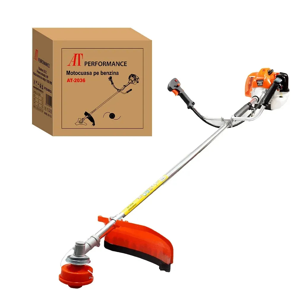 Motocoasă pe benzină 52cc, 6CP, 11000 RPM, motor 2 timpi, accesorii incluse