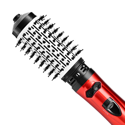 Perie rotativă cu aer cald HALEY, 1200W, 2 viteze, 3 trepte de temperatură, înveliș ceramic, roșu/negru