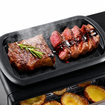 Cuptor electric 3 în 1, 2000W, cu cafetieră, grill, timer integrat și capacitate 9L