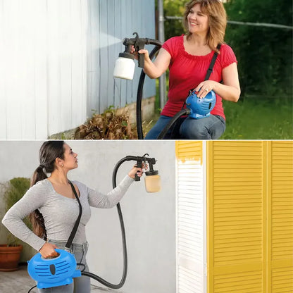 Pistol de vopsit electric PAINTZOOM, aparat pentru vopsit și zugrăvit, rezervor 800 ml, furtun 1.5 m, 650W