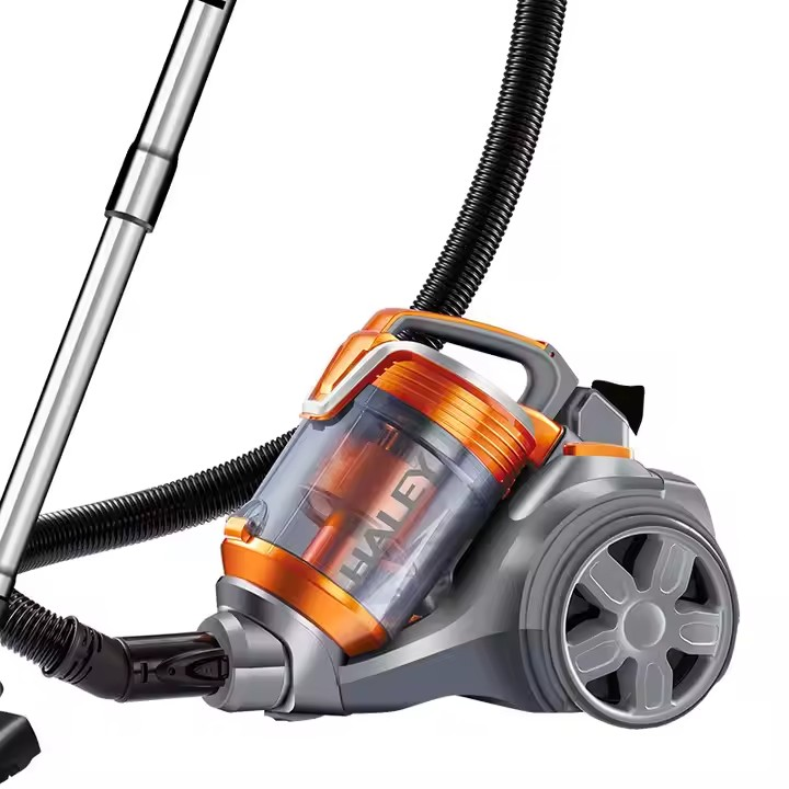 Aspirator portabil fără sac HALEY, 3000W, recipient colectare 4L, design compact, portocaliu/gri