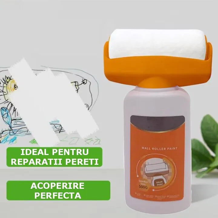 Trafalet cu rezervor pentru vopsit pereți, 500 ml, cu vopsea lavabilă inclusă, reutilizabil