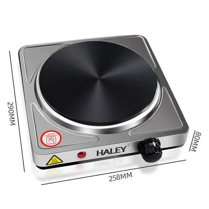 Plită electrică portabilă HALEY, 1500W, temperatură reglabilă, inox, indicator LED