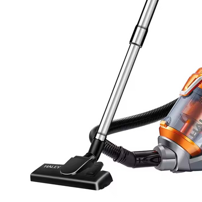 Aspirator portabil fără sac HALEY, 3000W, recipient colectare 4L, design compact, portocaliu/gri
