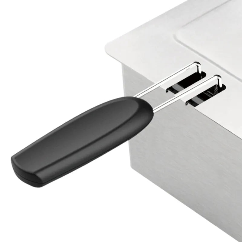 Friteuză electrică HALEY cu ulei, 4L, 2000W, termostat reglabil 120–190°C, inox, coș prăjire, argintiu