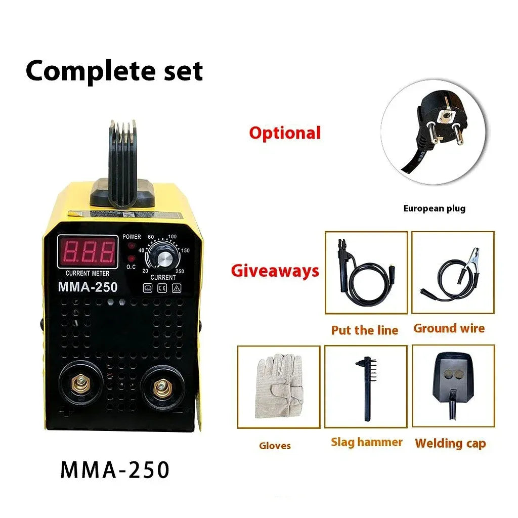 Aparat de sudură invertor MMA-250, 250A, display digital, 230V, tehnologie IGBT