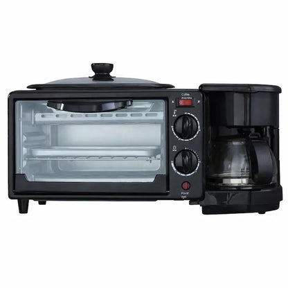 Cuptor electric 3 în 1, 2000W, cu cafetieră, grill, timer integrat și capacitate 9L