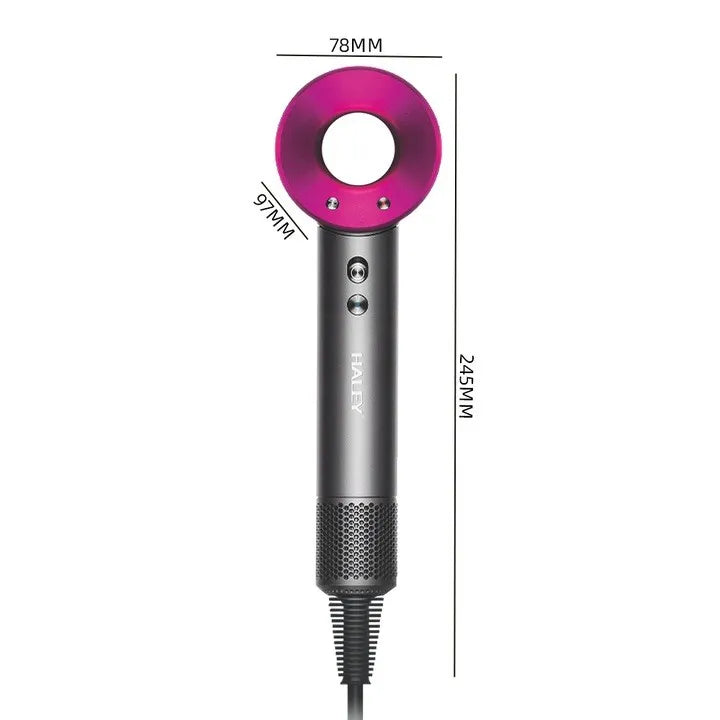 Uscător de păr HALEY Super Sonic, motor digital, 4 trepte de temperatură, 3 viteze, accesoriu magnetic, 1600W