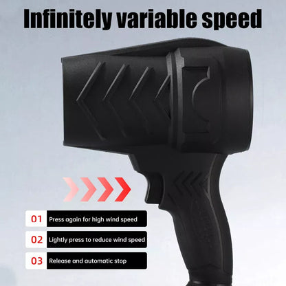Suflantă de praf fără fir, portabilă, motor 150.000 RPM, flux aer puternic, pentru auto, electronice și curățenie
