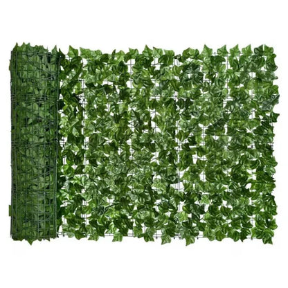 Gard viu artificial 3 x 1 m, panou cu frunze decorative, rezistent UV, pentru interior și exterior