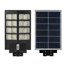 Lampă solară stradală 600W/800W/1000W, telecomandă, senzor mișcare, panou solar, suport metalic, IP65