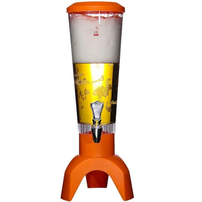 Dozator băuturi 3L, cu iluminare LED, boxă Bluetooth integrată și robinet pentru servire