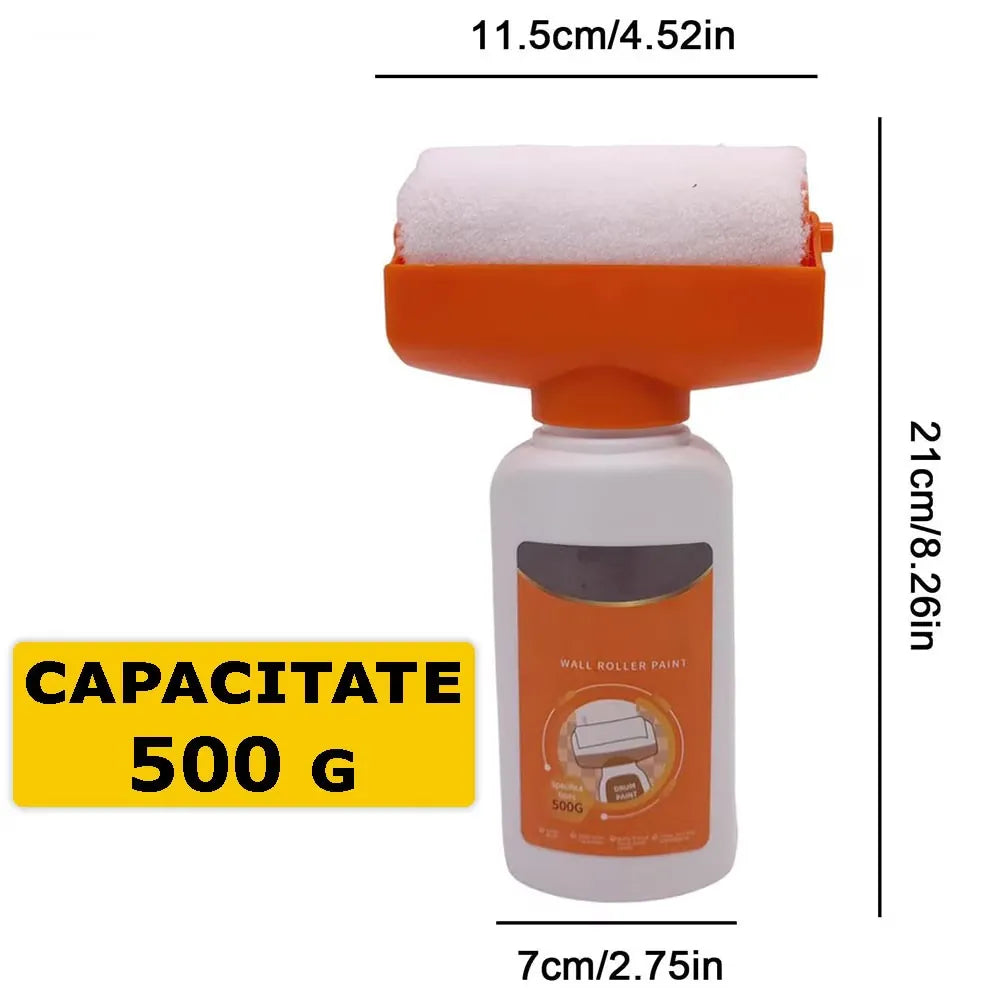Trafalet cu rezervor pentru vopsit pereți, 500 ml, cu vopsea lavabilă inclusă, reutilizabil