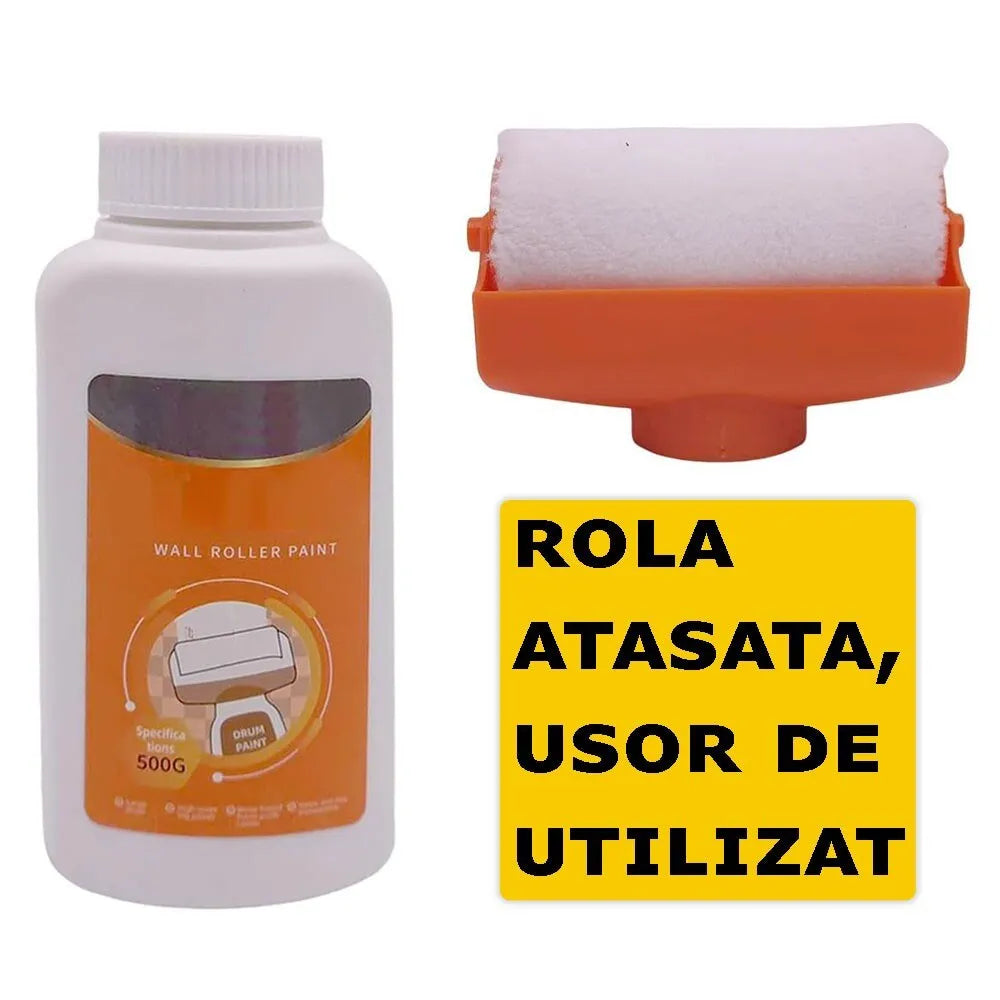 Trafalet cu rezervor pentru vopsit pereți, 500 ml, cu vopsea lavabilă inclusă, reutilizabil