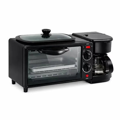Cuptor electric 3 în 1, 2000W, cu cafetieră, grill, timer integrat și capacitate 9L