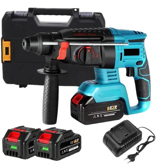 Bormașină cu percuție fără fir Brushless, 1850W, 2 acumulatori 18V, SDS Plus, 4 moduri de lucru
