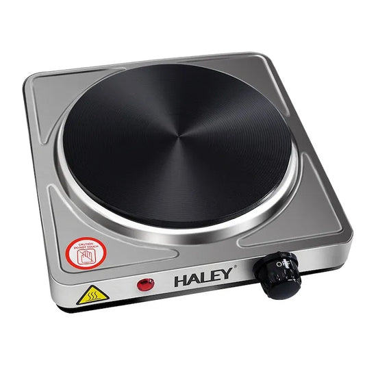 Plită electrică portabilă HALEY, 1500W, temperatură reglabilă, inox, indicator LED