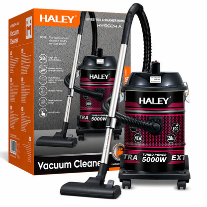 Aspirator HALEY 28L, 5000W, rezervor inox, funcție suflare, accesorii incluse