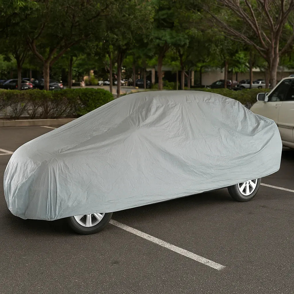 Prelată impermeabilă auto PEVA, husă protecție autoturism, anti-UV, praf, ploaie și zăpadă, mărimi S–XXL