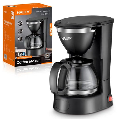 Aparat de cafea HALEY, 650W, 750ml, carafă din sticlă, 4–6 cești, oprire automată
