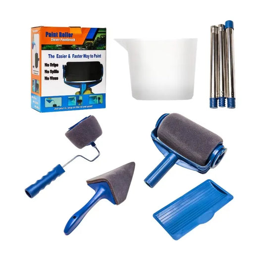 Set trafalet cu rezervor Paint Roller, rolă microfibră, accesorii pentru vopsit și zugrăvit