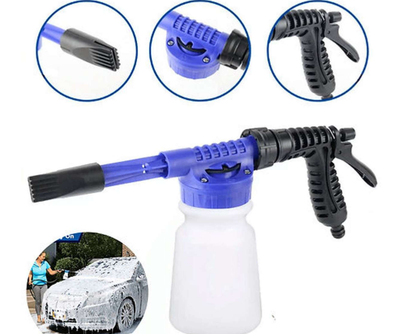 Pistol cu recipient pentru detergent CarWash Cannon, pentru spălare auto, aplicare soluție și clătire cu apă