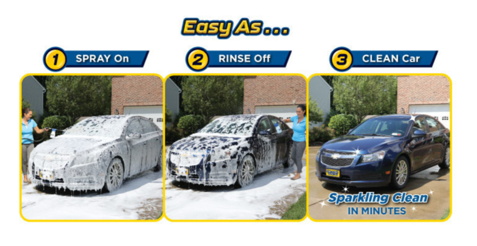 Pistol cu recipient pentru detergent CarWash Cannon, pentru spălare auto, aplicare soluție și clătire cu apă