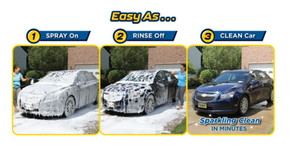 Pistol cu recipient pentru detergent CarWash Cannon, pentru spălare auto, aplicare soluție și clătire cu apă