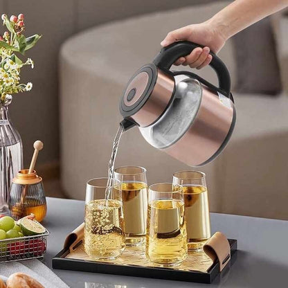 Fierbator electric din inox si sticla, 2,2L, 2000W