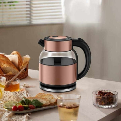 Fierbator electric din inox si sticla, 2,2L, 2000W