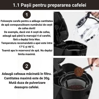 Aparat de Cafea 650W, 750ml