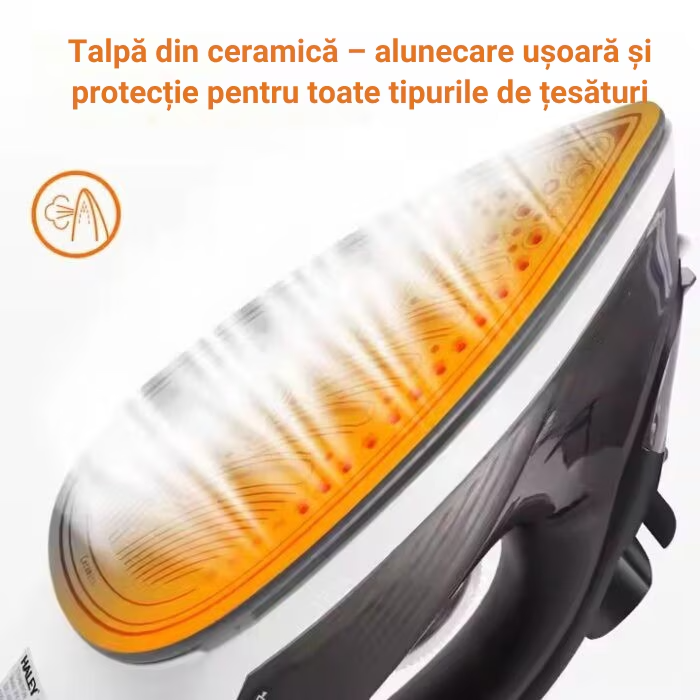 Fier de Calcat Electric cu Abur, 1400W