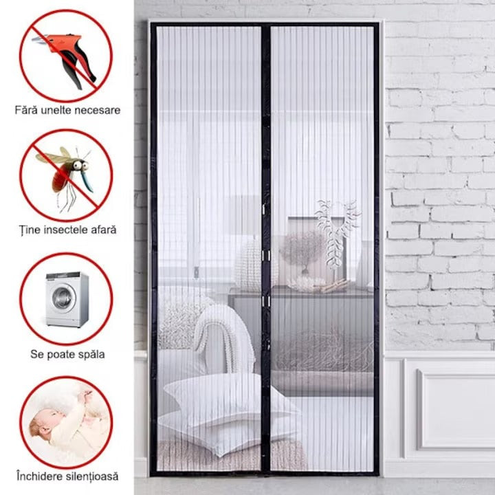 Perdea Magnetica Anti-Insecte, 220 x 100 cm